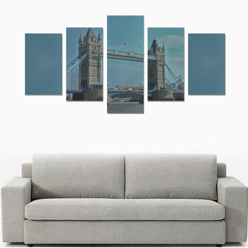 London Tower Bridge, Europe Canvas Print Sets C (No Frame)