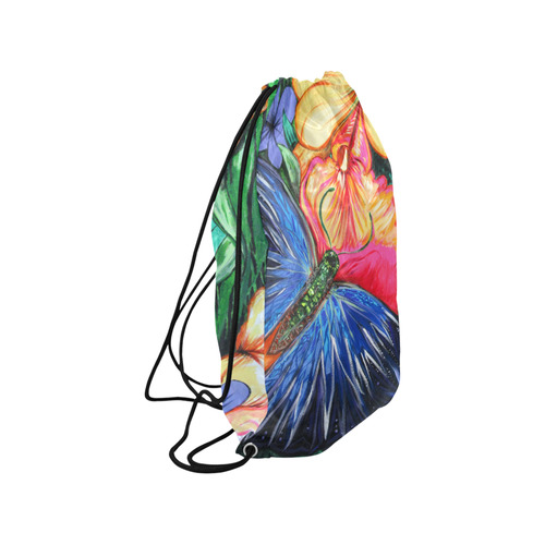 Butterfly Life Medium Drawstring Bag Model 1604 (Twin Sides) 13.8"(W) * 18.1"(H)