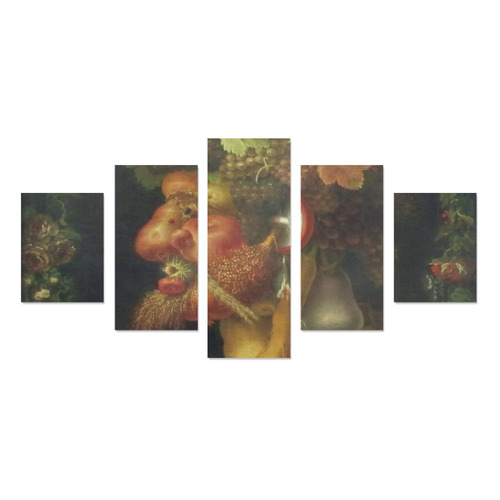 Awesome Painting Autum  from Guiseppe Arcimboldo Canvas Print Sets B (No Frame)
