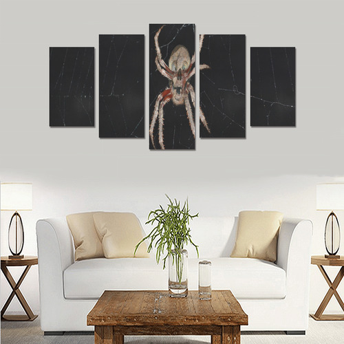 Creepy Living Skull Spider Canvas Print Sets A (No Frame)