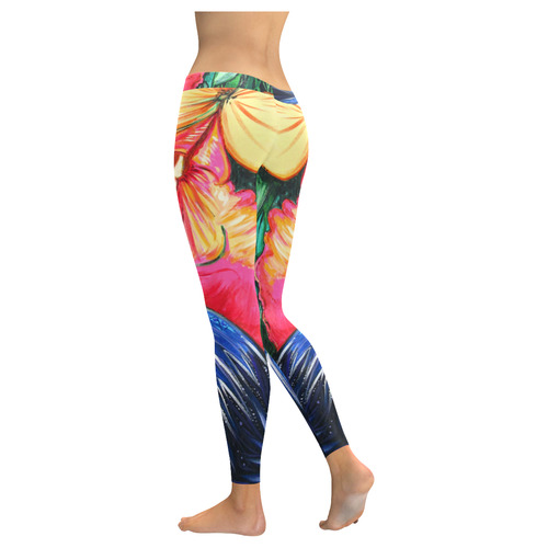 Butterfly Life Women's Low Rise Leggings (Invisible Stitch) (Model L05)