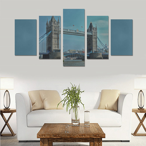 London Tower Bridge, Europe Canvas Print Sets C (No Frame)