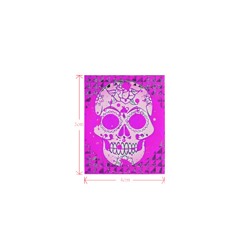 Trendy Skull,hot pink by JamColors Logo for Men&Kids Clothes (4cm X 5cm)
