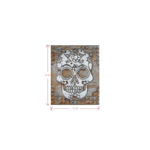 funky Skull B by Jamcolors Logo for Men&Kids Clothes (4cm X 5cm)