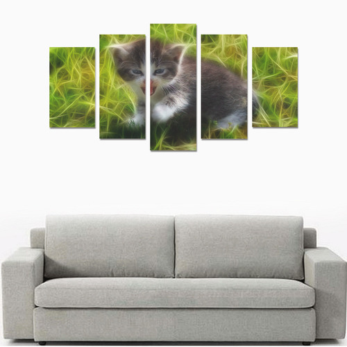 Kitty Is A Tiger Canvas Print Sets A (No Frame)