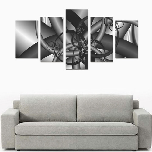 black and white 9 Canvas Print Sets C (No Frame)