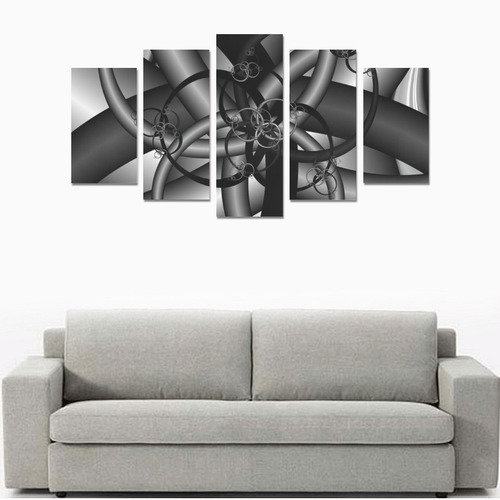 black and white 9 Canvas Print Sets A (No Frame)