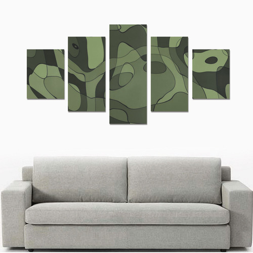 army green 2 Canvas Print Sets B (No Frame)