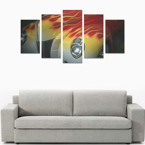 Flaming Beauty Canvas Print Sets A (No Frame)