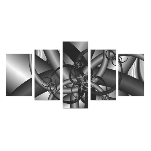 black and white 9 Canvas Print Sets C (No Frame)