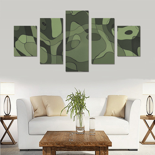 army green 2 Canvas Print Sets B (No Frame)