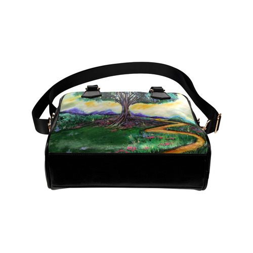 Tree Of Imagination Shoulder Handbag (Model 1634)