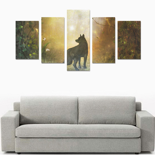 Teh lonely wolf Canvas Print Sets C (No Frame)