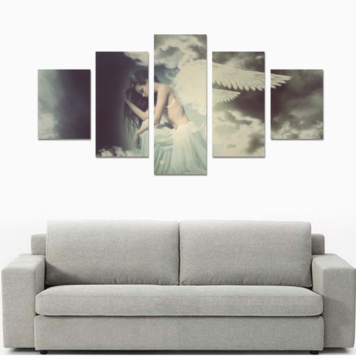 Sad Angel In Heaven Canvas Print Sets B (No Frame)