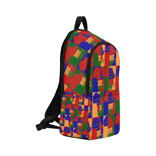 Africa Print 16 Fabric Backpack for Adult (Model 1659)