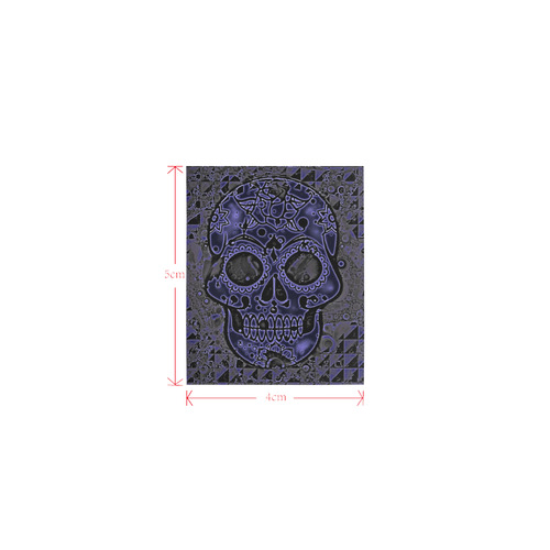 skull blue Logo for Men&Kids Clothes (4cm X 5cm)