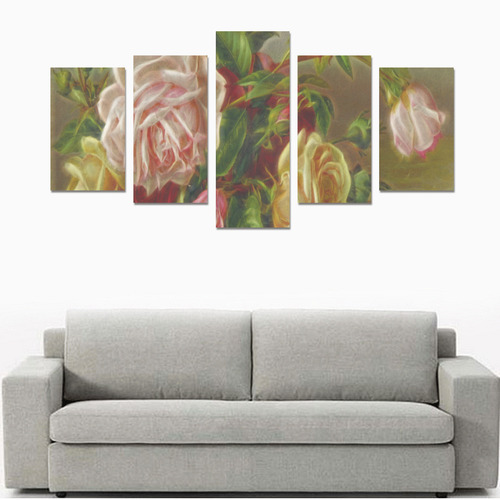 A Rose Is A Rose Is A Rose Canvas Print Sets C (No Frame)