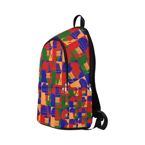 Africa Print 16 Fabric Backpack for Adult (Model 1659)