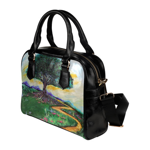 Tree Of Imagination Shoulder Handbag (Model 1634)