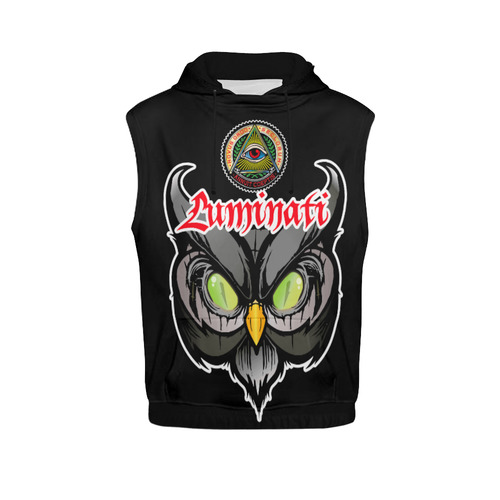 illuminati All Over Print Sleeveless Hoodie for Men (Model H15)