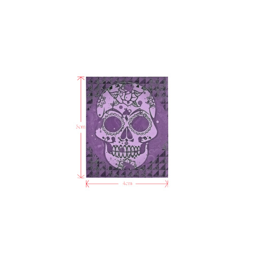 Trendy Skull,purple by JamColors Logo for Men&Kids Clothes (4cm X 5cm)