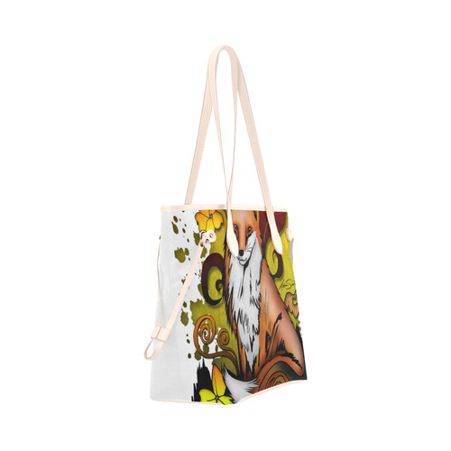 Outdoor Fox Clover Canvas Tote Bag (Model 1661)