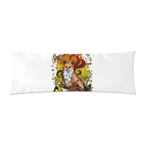 Outdoor Fox Custom Zippered Pillow Case 21"x60"(Two Sides)