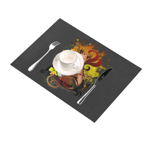 Outdoor Fox Placemat 14’’ x 19’’ (Set of 6)