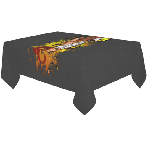 Outdoor Fox Cotton Linen Tablecloth 60"x120"