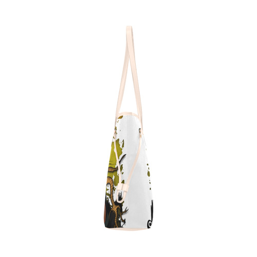 Outdoor Fox Clover Canvas Tote Bag (Model 1661)