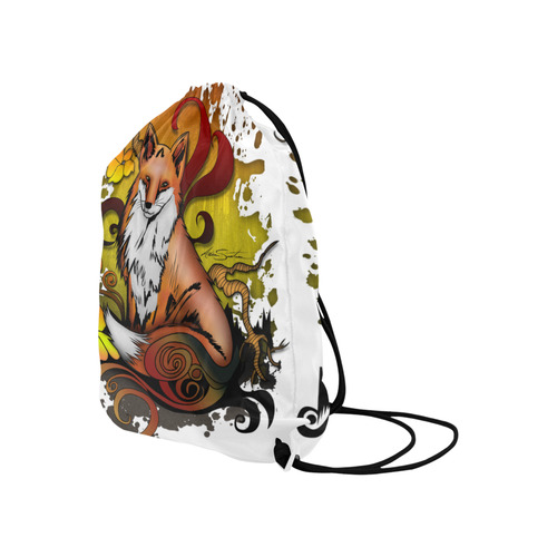 Outdoor Fox Large Drawstring Bag Model 1604 (Twin Sides)  16.5"(W) * 19.3"(H)