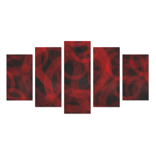 red rings Canvas Print Sets A (No Frame)