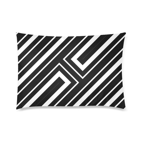 black white3000fffr0frfvdeerhes Custom Zippered Pillow Case 20"x30" (one side)