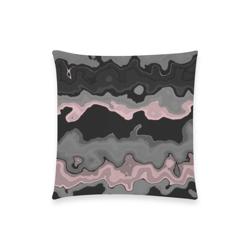 vintage pink black gray2f Custom  Pillow Case 18"x18" (one side) No Zipper
