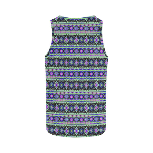 fancy tribal border pattern 17D by JamColors All Over Print Tank Top for Women (Model T43)