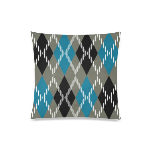 Argyle 2 Custom Zippered Pillow Case 20"x20"(One Side)