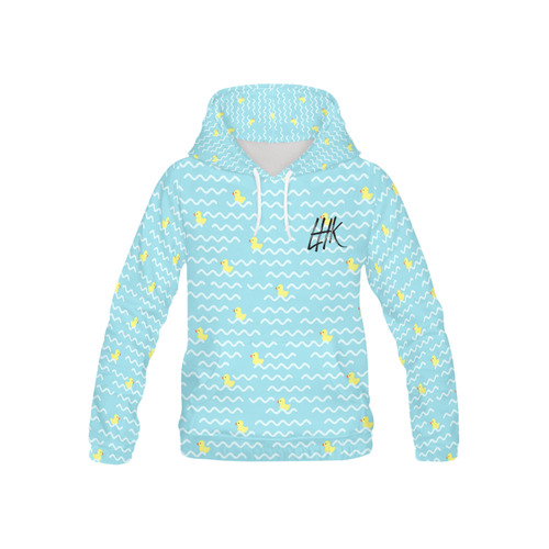 Childrens Rubber Duckie LHK Hoodie All Over Print Hoodie for Kid (USA Size) (Model H13)