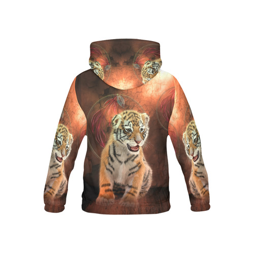 Cute little tiger All Over Print Hoodie for Kid (USA Size) (Model H13)