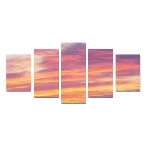 Fire in the sky photo Canvas Print Sets D (No Frame)