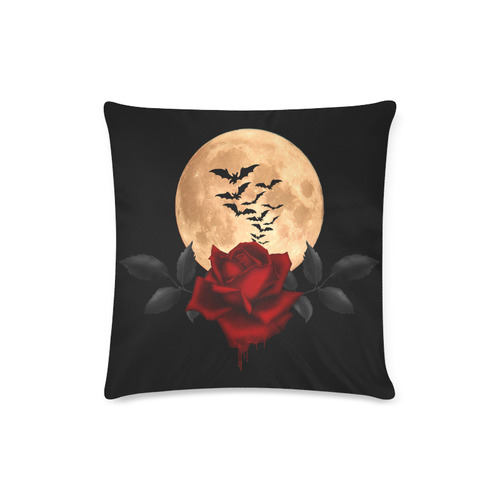 Gothic Full Moon Custom Zippered Pillow Case 16"x16"(Twin Sides)