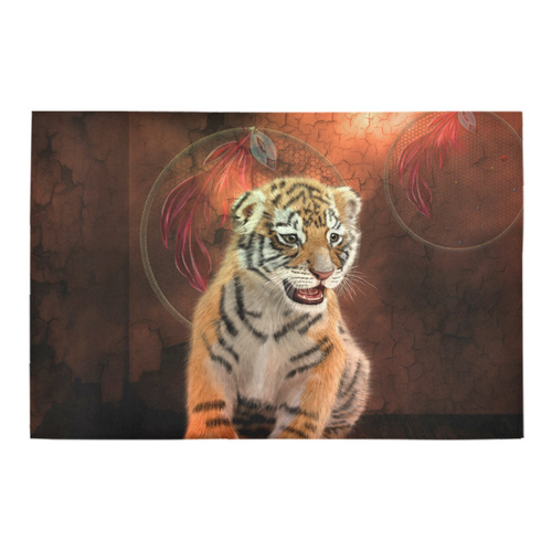 Cute little tiger Azalea Doormat 24" x 16" (Sponge Material)