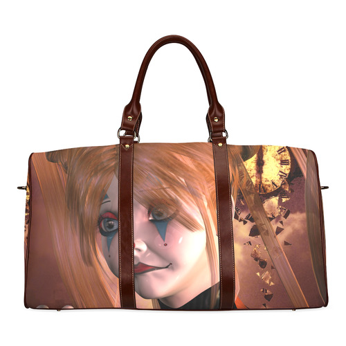 The sweet sad clown Waterproof Travel Bag/Small (Model 1639)