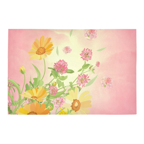 Wonderful flowers, soft colors Azalea Doormat 24" x 16" (Sponge Material)