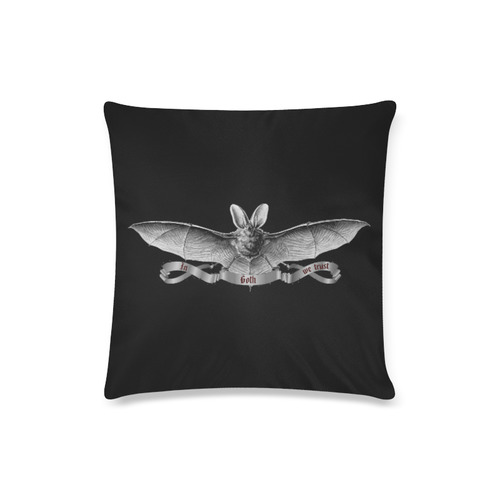 Gothic Bat Custom Zippered Pillow Case 16"x16"(Twin Sides)