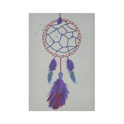 Purple Blue Dreamcatcher Boho Ethnic Cotton Linen Wall Tapestry 60"x 90"