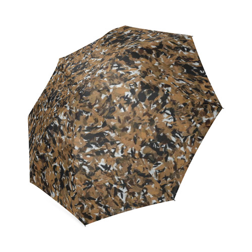 Black, Bronze and White Foldable Umbrella (Model U01)