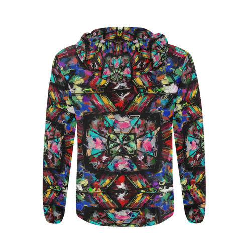 Ecuadorian Stained Glass All Over Print Full Zip Hoodie for Men (Model H14)