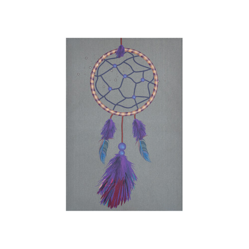 Purple Blue Dreamcatcher Boho Ethnic Cotton Linen Wall Tapestry 40"x 60"
