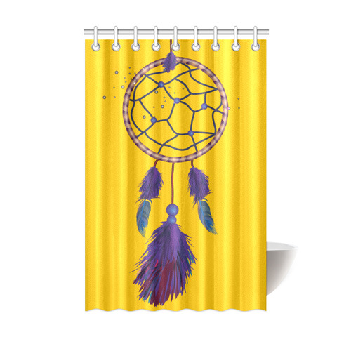 Purple Blue Dreamcatcher Boho Ethnic Shower Curtain 48"x72"