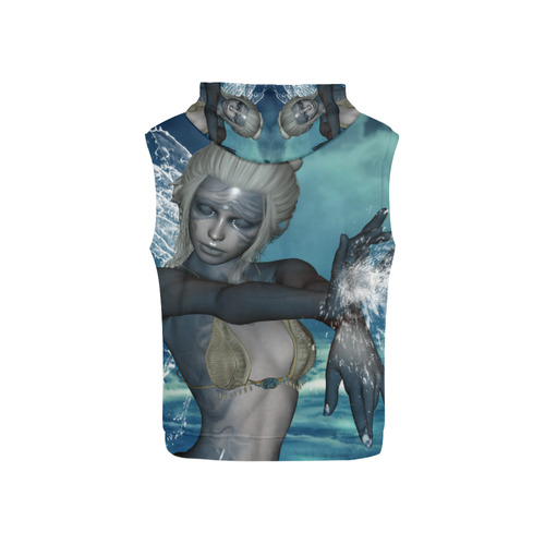 The fairy of water All Over Print Sleeveless Hoodie for Kid (Model H15)